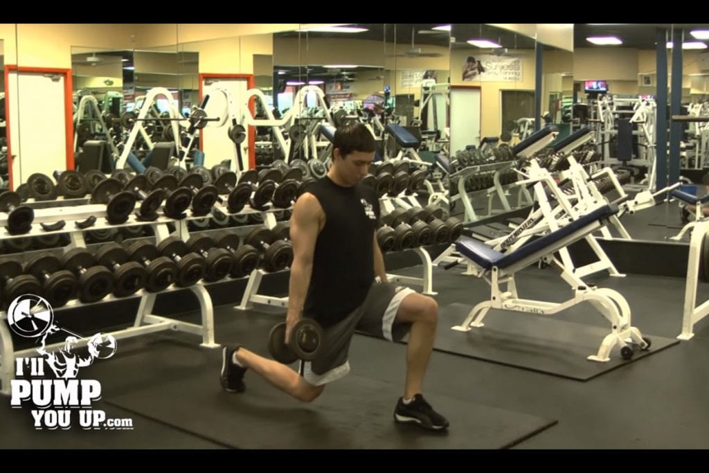 Dumbbell Lunges End