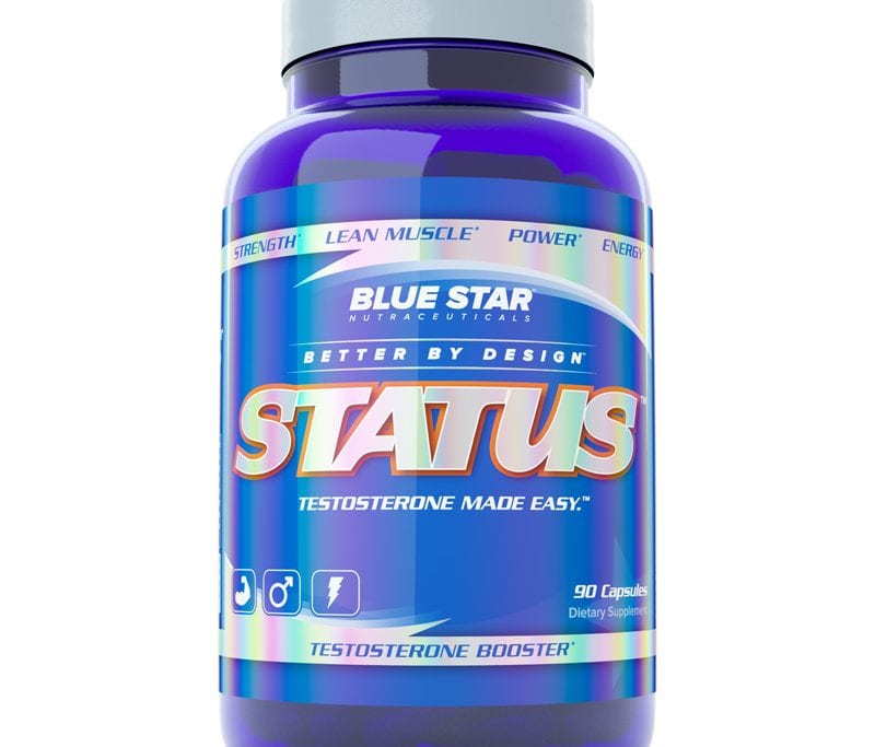 A bottle of Blue Star Nutraceuticals Status