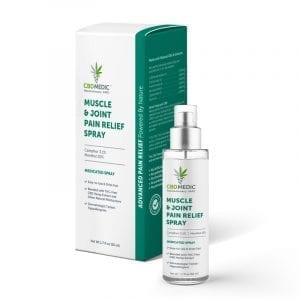 cbd medic muscle and joint pain relief spray