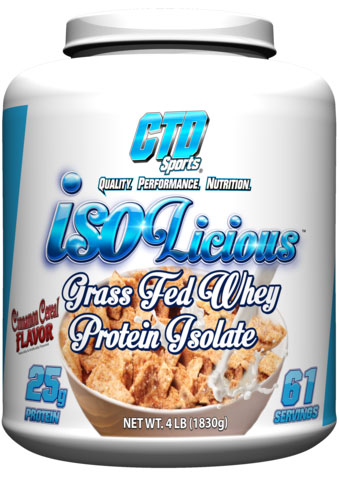 ctd sports isolicious whey protein isolate 4 pounds