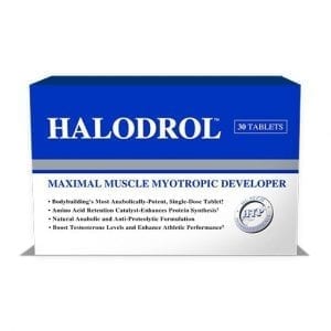 A box for Halodrol™ Maximal Muscle Myotropic Developer