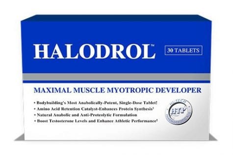 A box for Halodrol™ Maximal Muscle Myotropic Developer