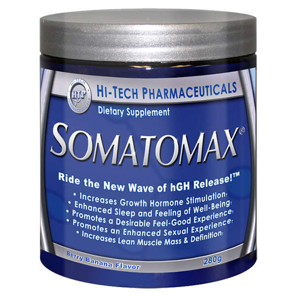 A container of Hi-Tech Pharmaceuticals Somatomax