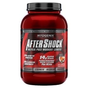 A container of MYOGENIX™ AFTERSHOCK