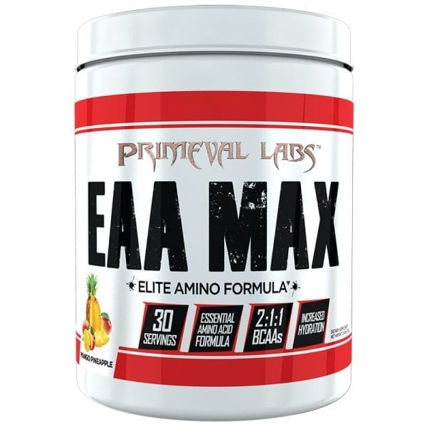 A container of Primeval Labs EAA Max