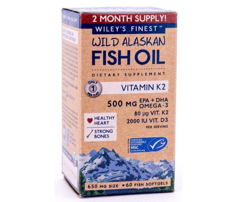 Wiley's Finest Wild Alaskan Fish Oil Vitamin K2