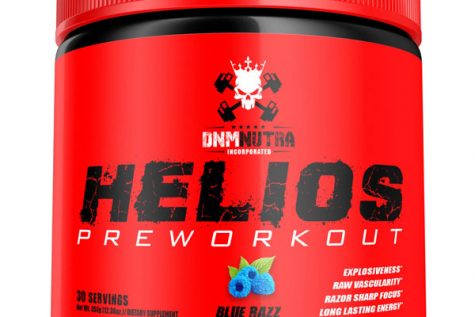 A container of DNM Nutra Helios Pre-Workout