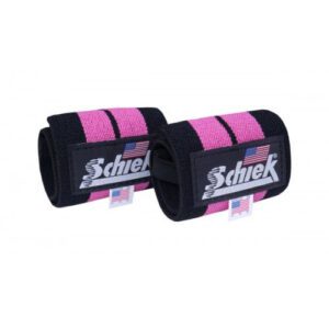 Schiek Pink Line Wrist Wraps