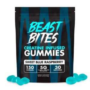 Beast Bites Creatine GummiesSweet Blue Raspberry