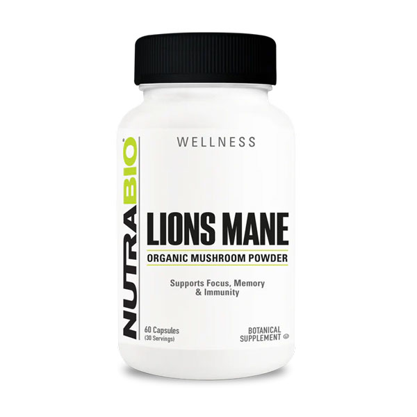 Image of Nutrabio Lion's Mane - Organic Mushroom Powder - 500 mg